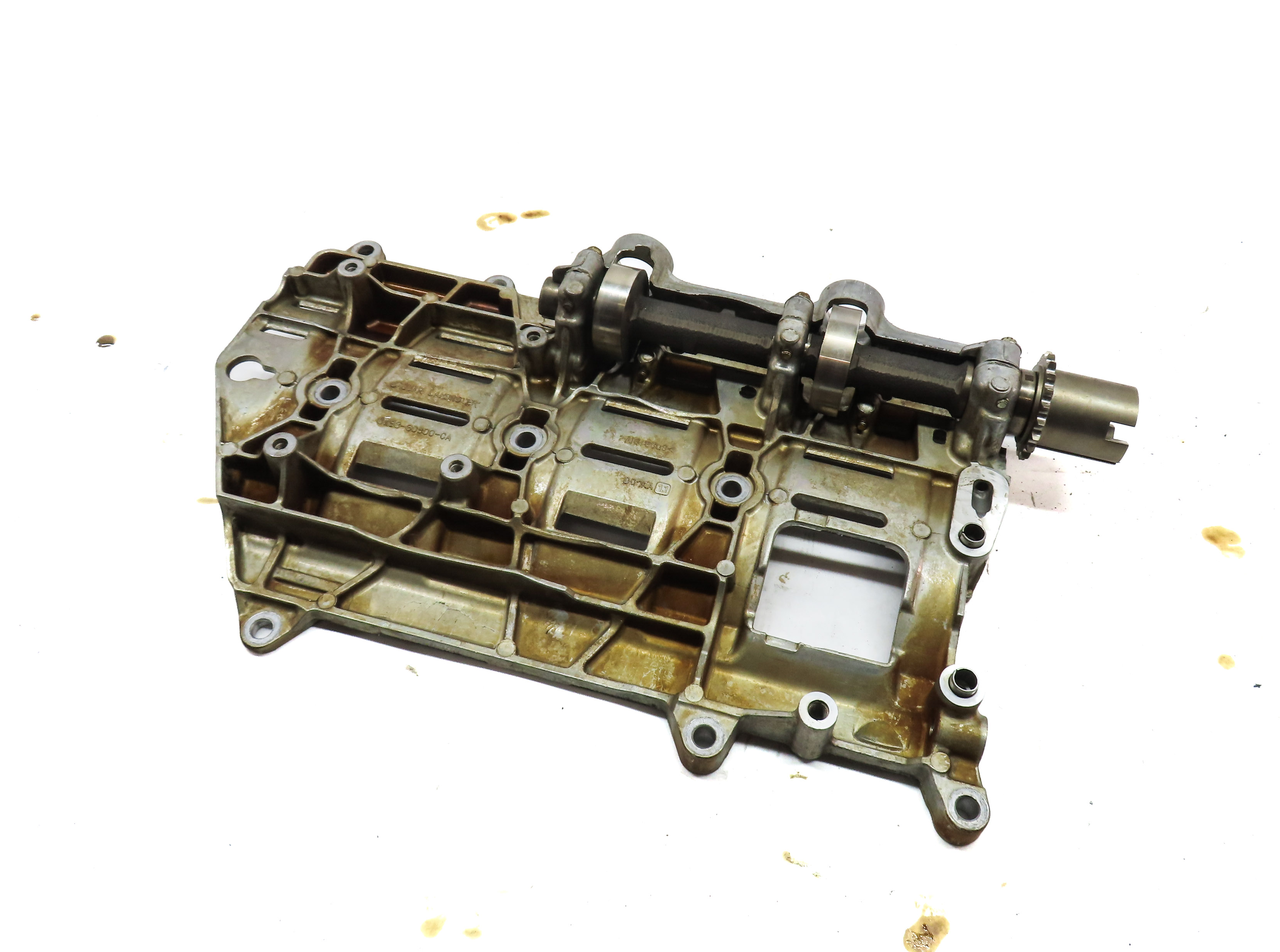 2016 LAND RANGE ROVER (L405) 5.0L SUPER ENGINE MOTOR OIL FLUID PAN BAFFLE TRAY — exact item pictured